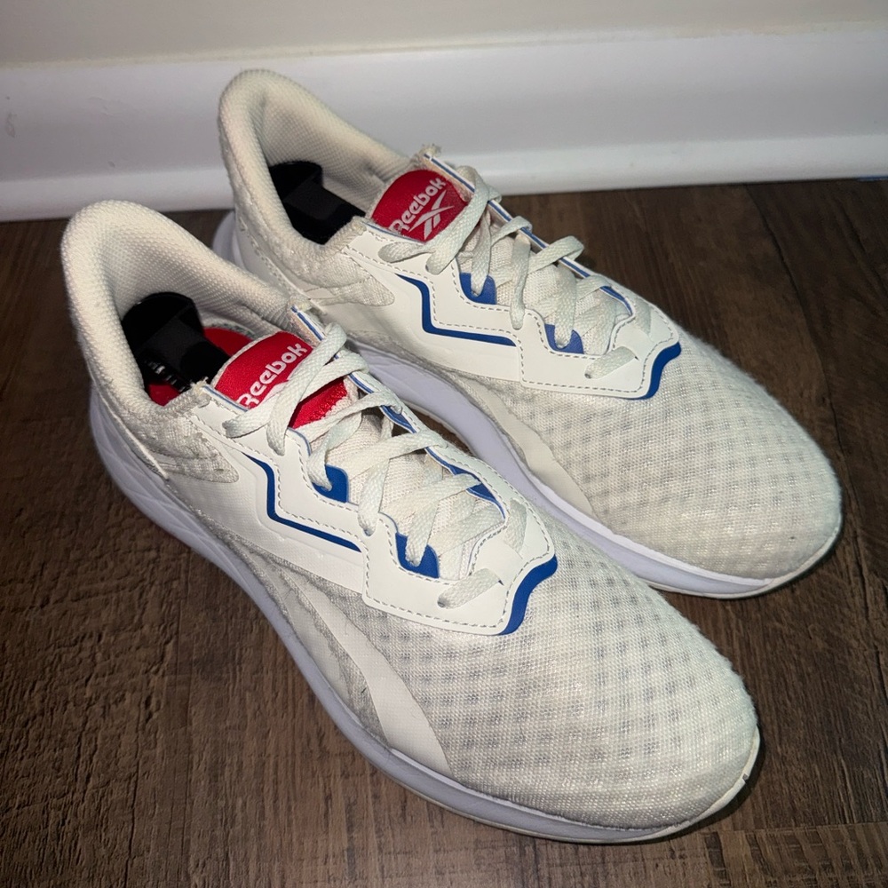 Reebok Energen Plus 2 | White, Blue, Red | Men’s Size 7.5